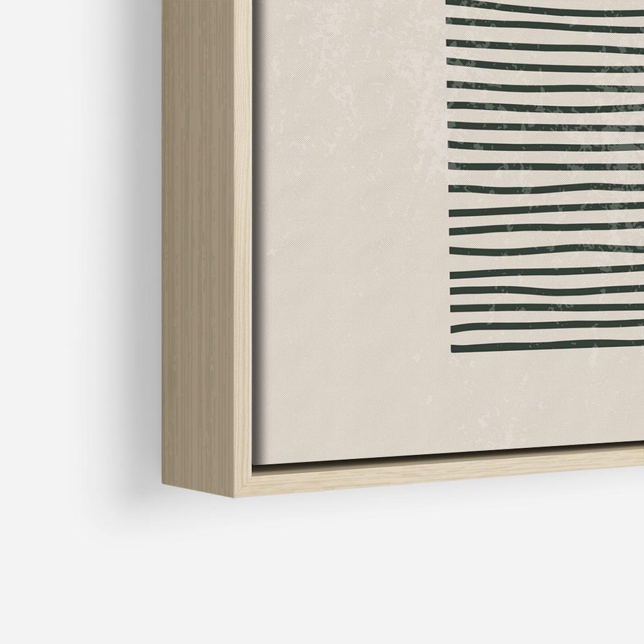 Obraz w ramie 50x50 - Przenikająca Kreatywność - nowoczesna sztuka, minimalizm - rama drewno