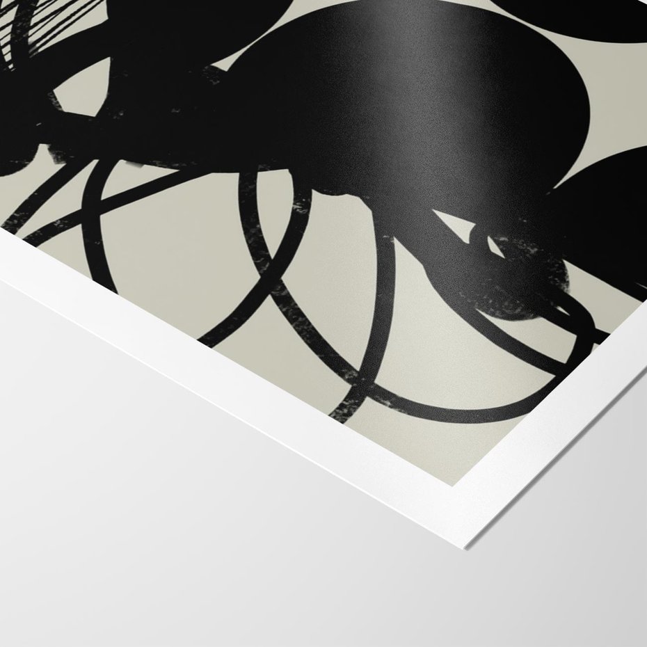 Plakat bez ramy 50x70 - Modernistyczne Refleksje - abstrakcja, mroczny klimat