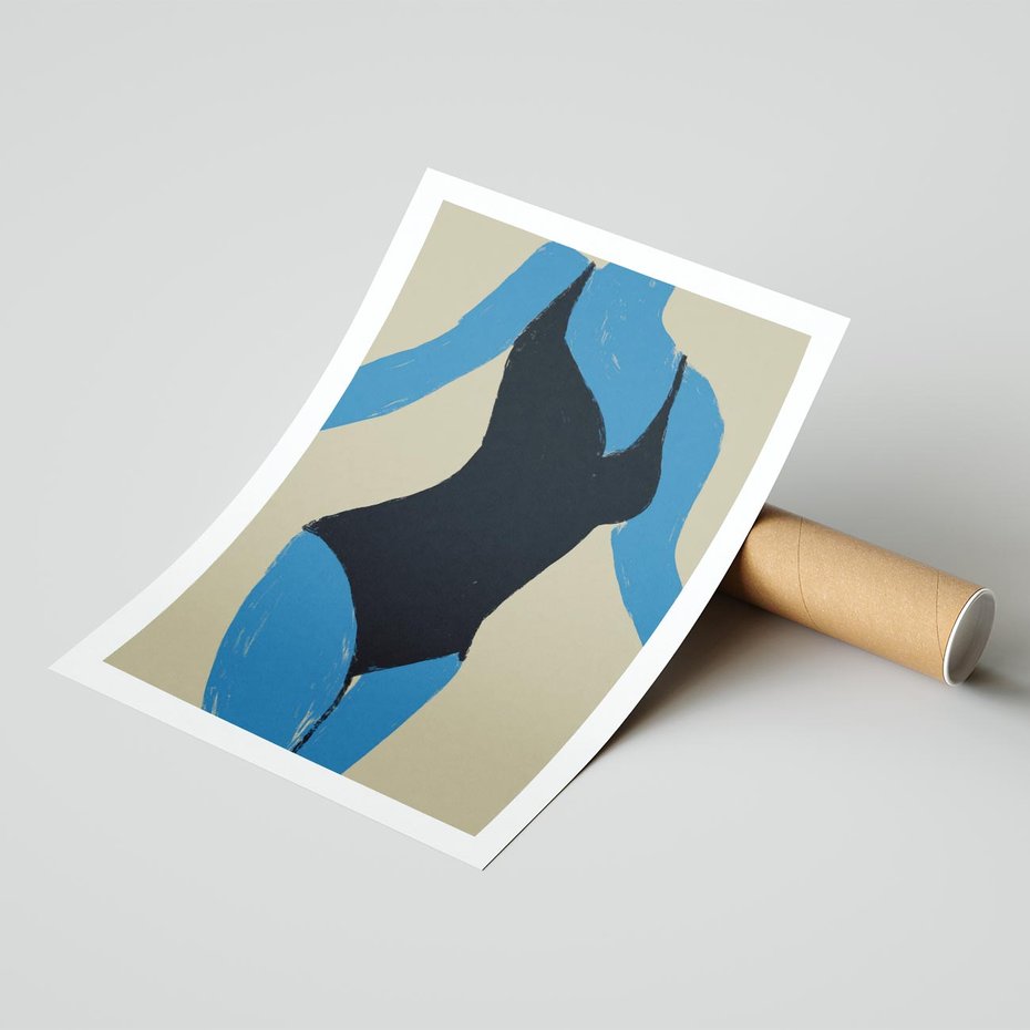 Plakat bez ramy 30x40 - Zaklęta Kompozycja - abstrakcyjny plakat, nowoczesna sztuka