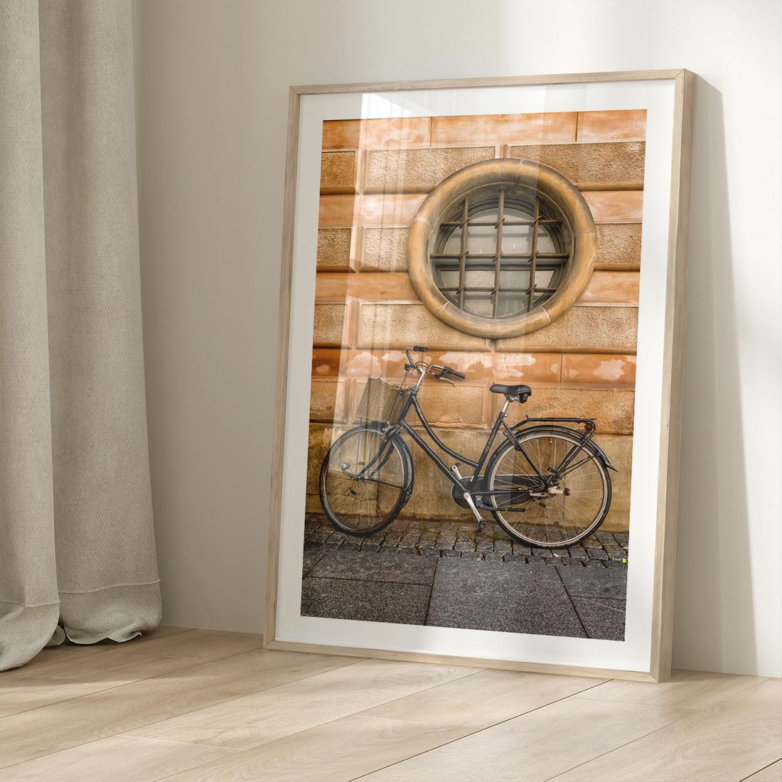 Plakat w ramie 30x40 - Holenderska Ikona - rower, Holandia - rama drewno