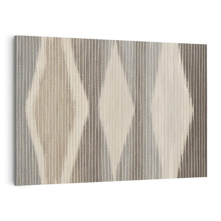 Obraz na płótnie 100x70 - Melancholijny spacer barw - symetryczne, geometryczne