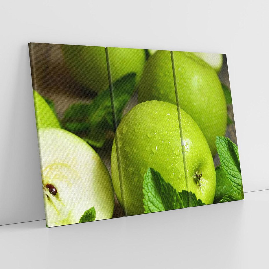 Obraz na płótnie 120x80 - Jabłkowa kolorystyka - jabłka, owoce