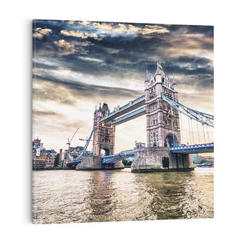 Obraz na płótnie 70x70 - Ikona Londynu - Londyn, most
