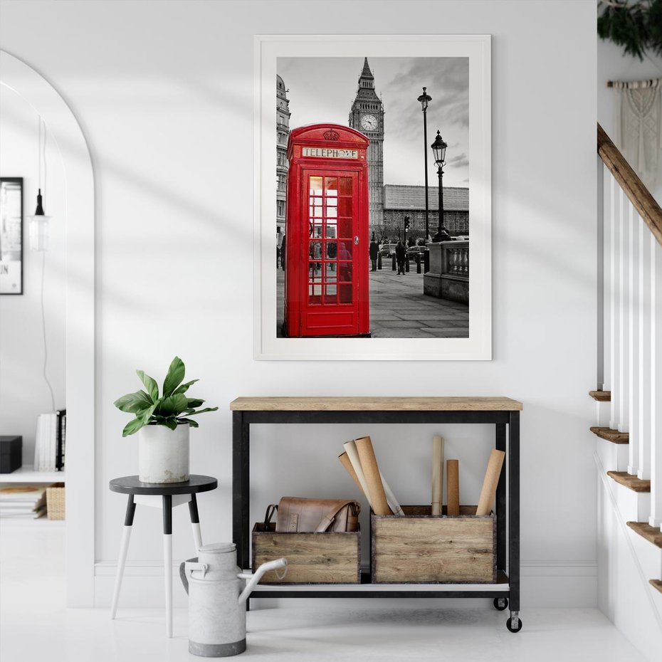 Plakat bez ramy 30x40 - Budka w Londynie - Londyn, budka