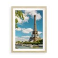 Plakat w ramie 50x70 - Paryż Eiffla - Paryż, Eiffla - rama drewno