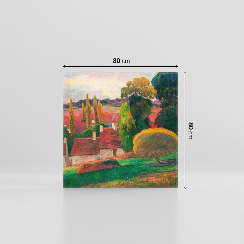 Obraz na płótnie 80x80 - Farma w Bretanii - Reprodukcja - reprodukcja, obraz na płótnie