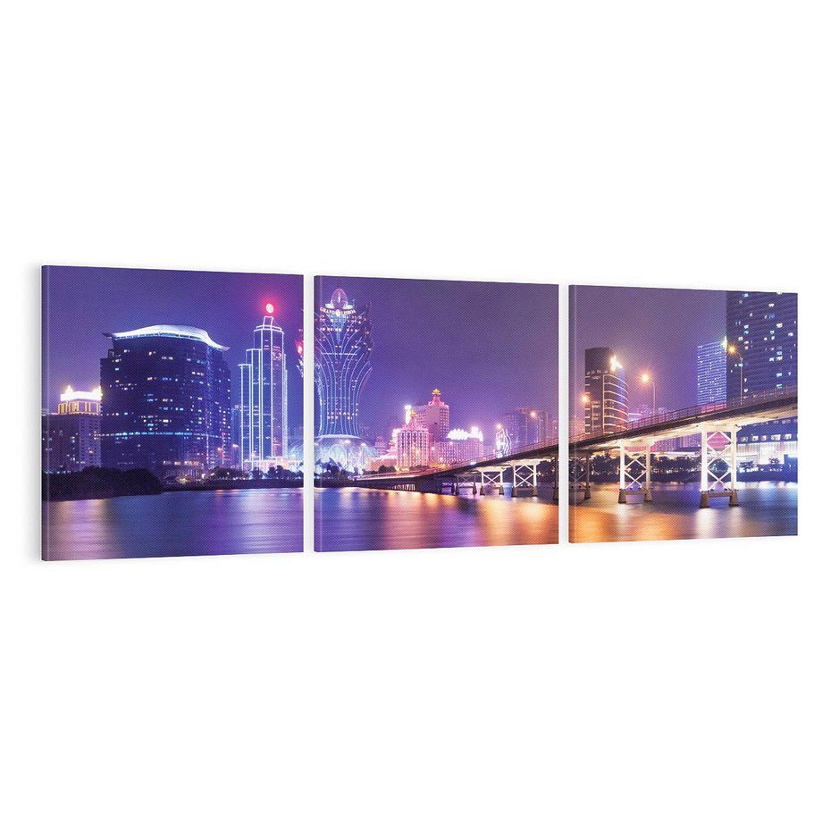 Obraz na płótnie 120x40 - Macau: Spotkanie dwóch światów - Macau, Hong