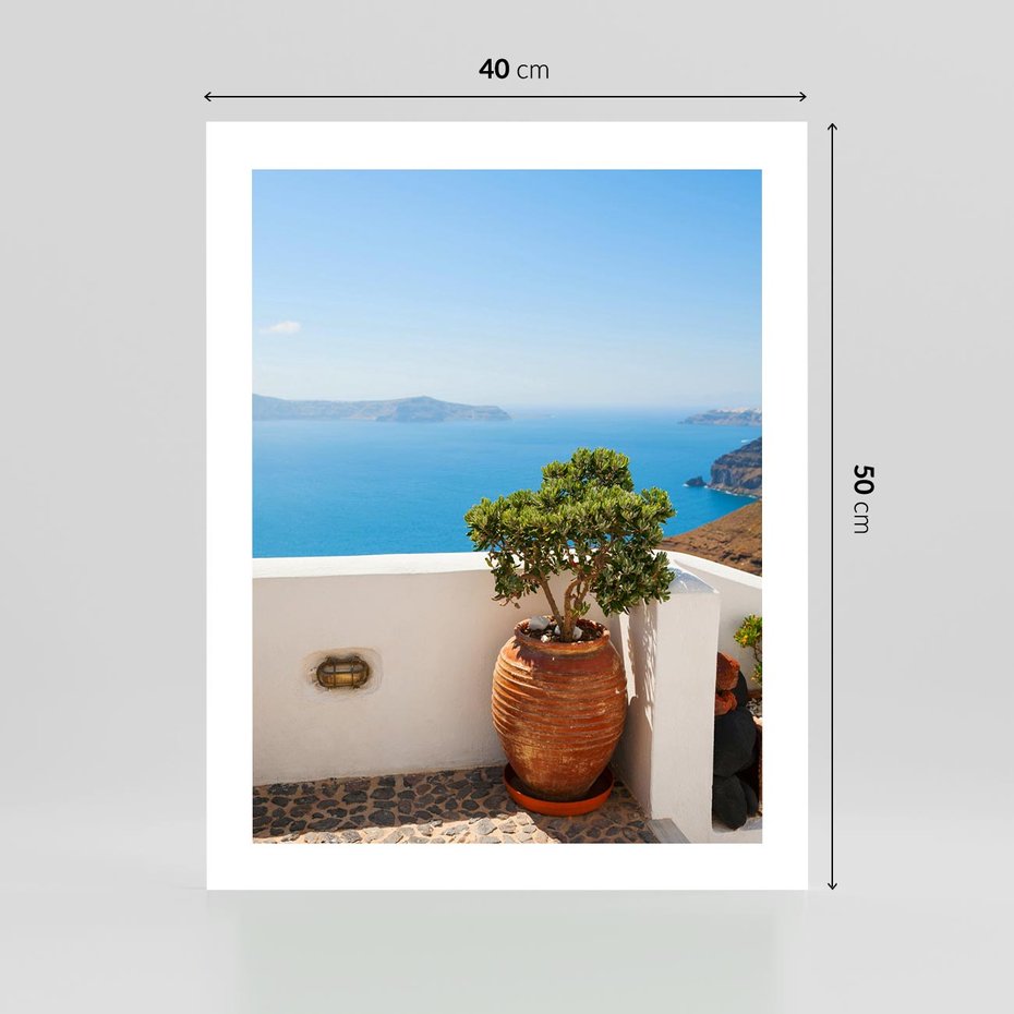 Plakat bez ramy 40x50 - Santorini - oaza greckiej wyspy - Santorini, grecka