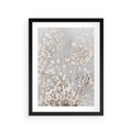 Plakat w ramie 30x40 - Białe Drobne Kwiaty - gipsówka, białe drobne kwiatki - rama czarna