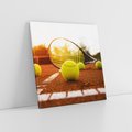 Obraz na płótnie 50x50 - Moc sportowej rywalizacji - tenis, kort