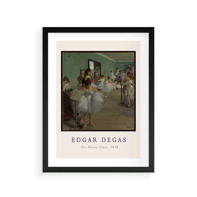 Plakat w ramie 30x40 - Elegancja Baletu - Edgar Degas, reprodukcja obrazu - rama czarna