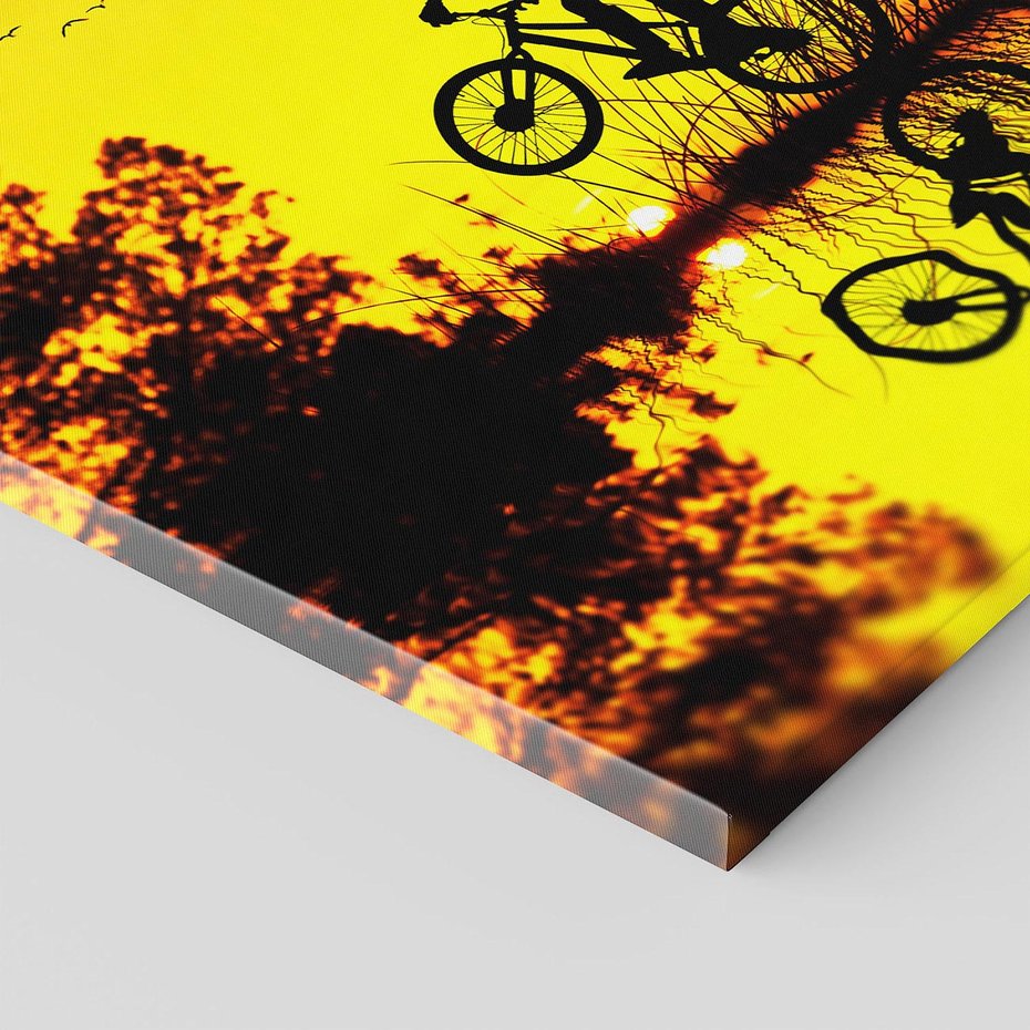 Obraz na płótnie 80x80 - Rower przy zachodzie słońca - rower, zachód