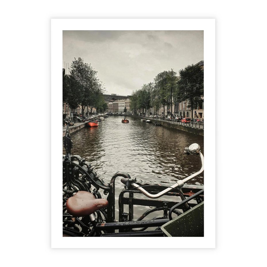 Plakat bez ramy 30x40 - Miasto na Wodzie - holenderskie kanały, amsterdam