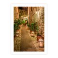 Plakat bez ramy 50x70 - Perspektywa Uliczki Miejskiej - uliczka, perspektywa