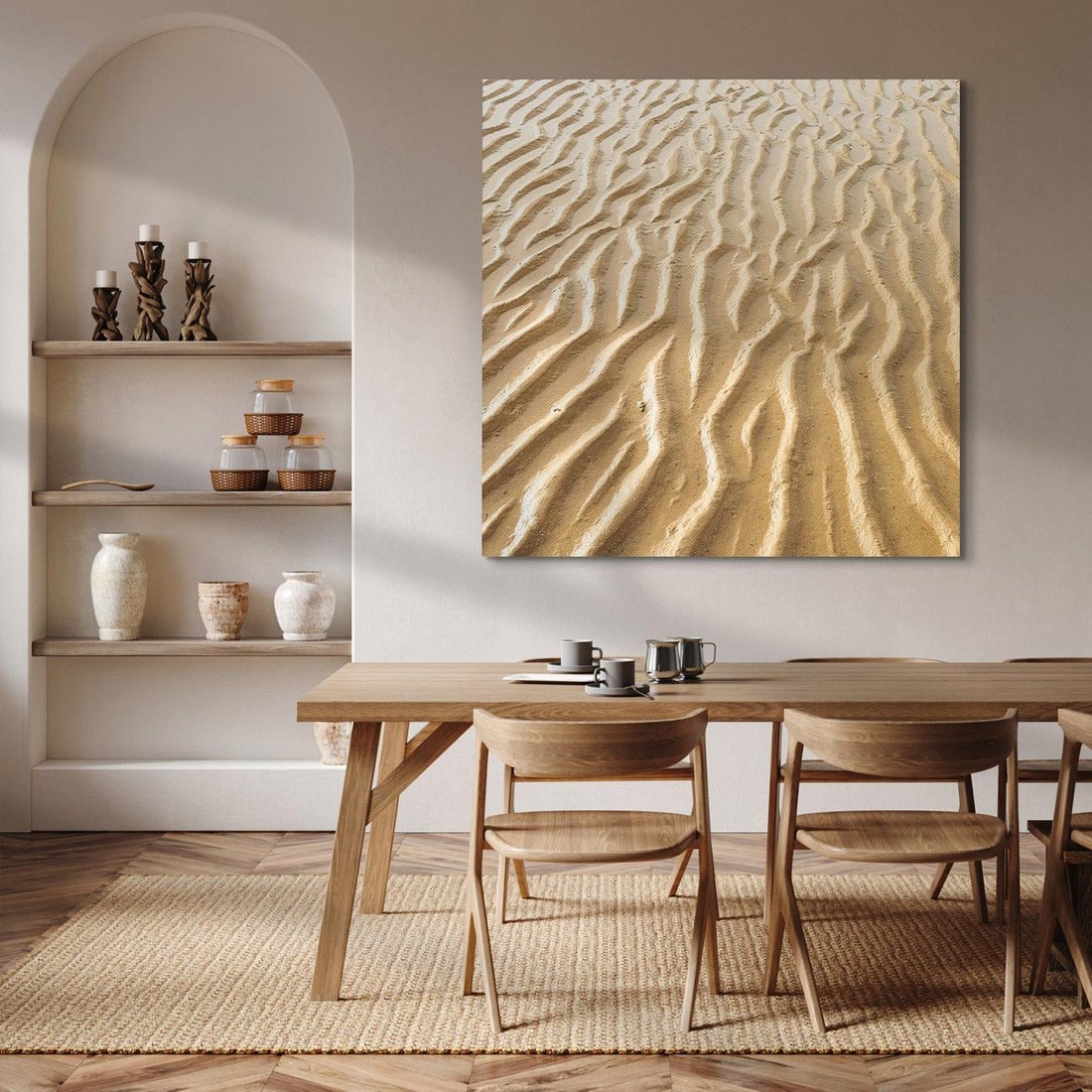 Obraz na płótnie 40x40 - Piasek i Nieskończoność - pustynia, piasek
