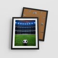 Plakat w ramie 40x50 - Piłka nożna - gol! - piłka nożna, gol - rama czarna