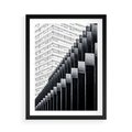 Plakat w ramie 50x70 - Architektura Stopniowa - architektura, budynki - rama czarna