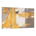 Obraz na płótnie 120x80 - Złote Maźnięcia Pędzla - złota abstrakcja, plamy
