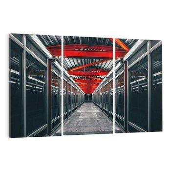 Obraz na płótnie 120x80 - Nieskończoność Przestrzeni - korytarz, perspektywa