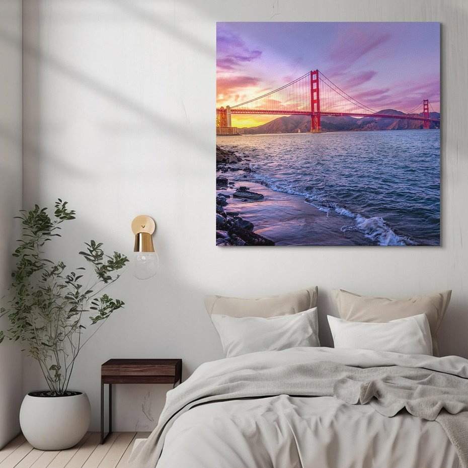 Obraz na płótnie 80x80 - Golden Gate - San Francisco - Golden Gate, San