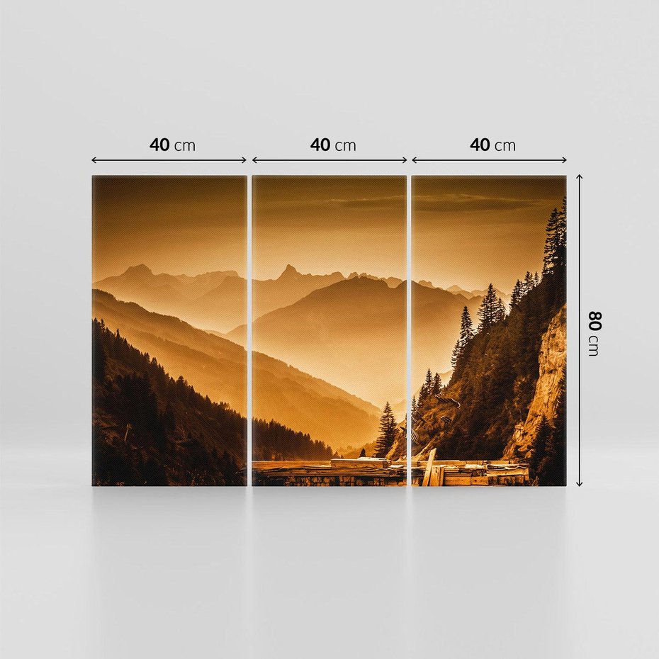 Obraz na płótnie 120x80 - Góry w krajobrazie - góry, krajobraz