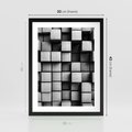 Plakat w ramie 30x40 - Geometryczne Elegancje - nowoczesny, geometryczny - rama czarna