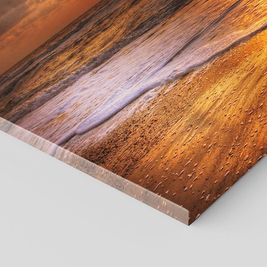 Obraz na płótnie 100x50 - Tropikalna wyspa nad oceanem - zachód, słońca