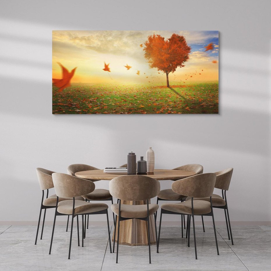 Obraz na płótnie 120x60 - Drzewo sercem natury - drzewo, serce