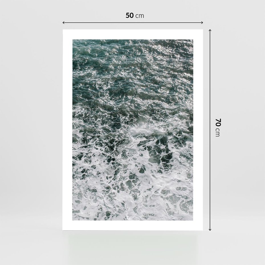 Plakat bez ramy 50x70 - Sztormowa Przygoda - morze, ocean