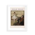 Plakat w ramie 30x40 - Klasyka Baletu - Edgar Degas, reprodukcja obrazu - rama biała