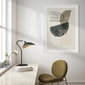 Plakat bez ramy 30x40 - Geometria w Beżowych Odcieniach - abstrakcja, geometria