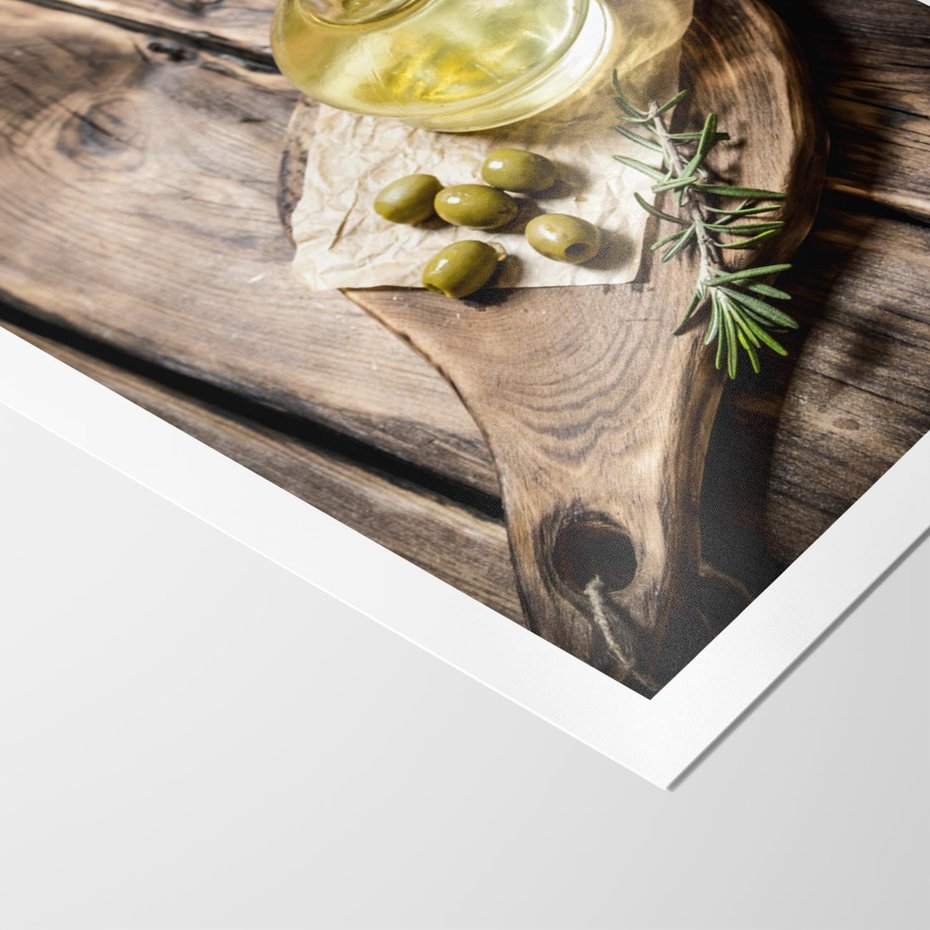 Plakat bez ramy 30x40 - Oliwki w restauracji - oliwa, oliwki