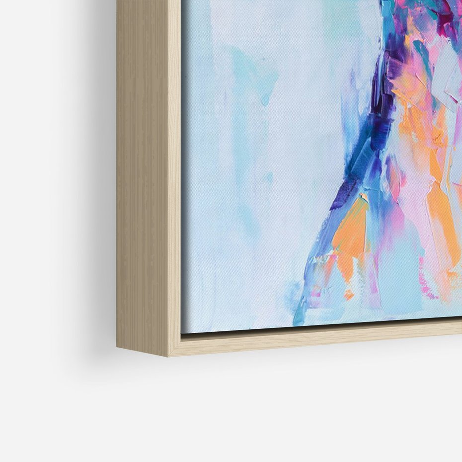 Obraz w ramie 50x70 - Cześć! Jak się Masz? - obraz olejny, zabawna sztuka - rama drewno