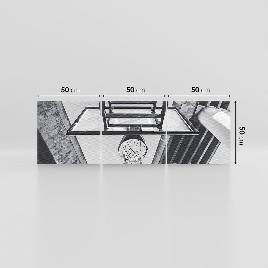 Obraz na płótnie 150x50 - Koszykówka - Radość Gry w Kosz - koszykówka, kosz