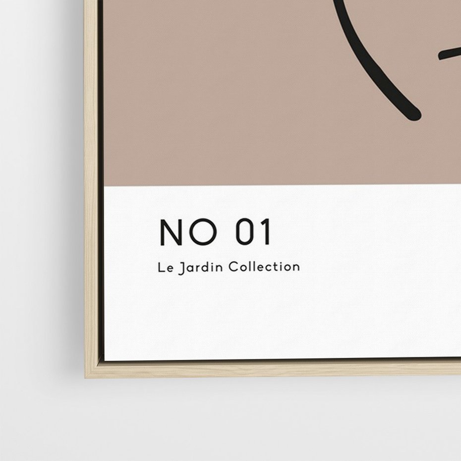 Obraz w ramie 70x100 - Botaniczne wymysły - sztuka boho, plakat - rama drewno