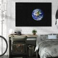 Obraz na płótnie 100x70 - Magiczne kosmiczne krajobrazy: ziemia i gwiazdy - kosmos, ziemia