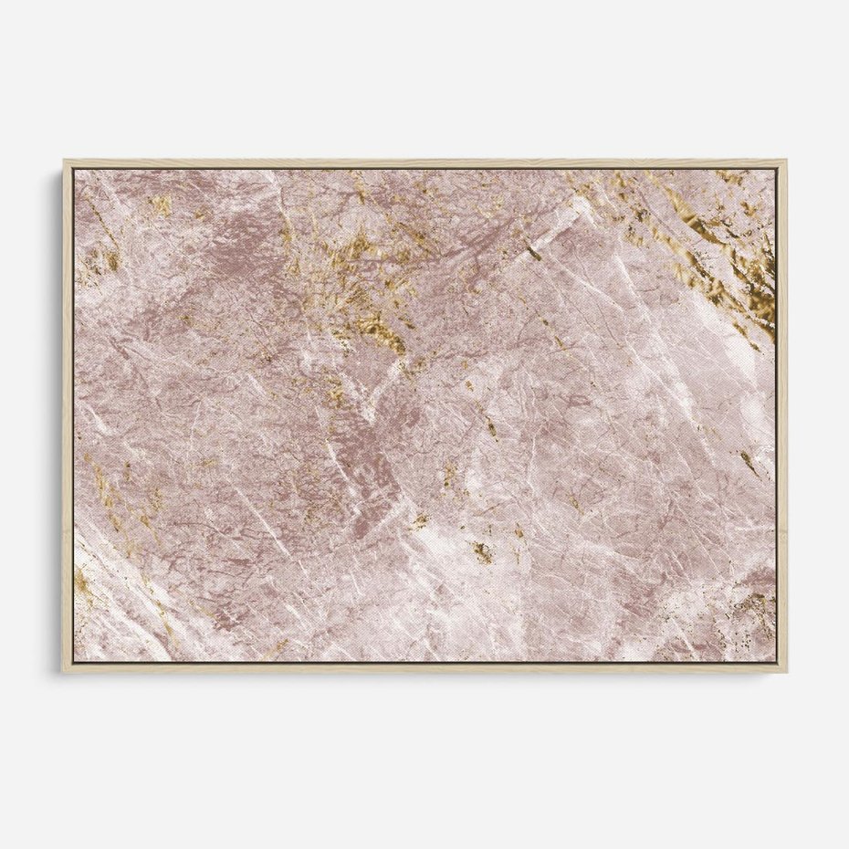 Obraz w ramie 120x80 - Wyjątkowa Stylizacja - marmur, złoto - rama drewno