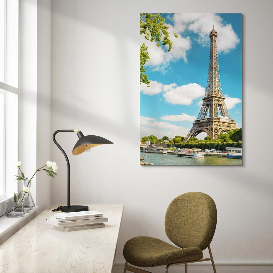Obraz na płótnie 70x100 - Paryż Eiffla - Paryż, Eiffla