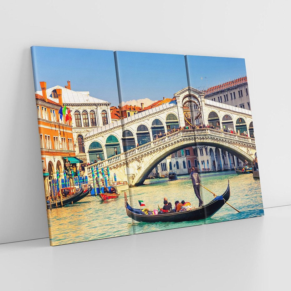 Obraz na płótnie 120x80 - Romantyczna przejażdżka gondolą w Wenecji - Wenecja, gondola