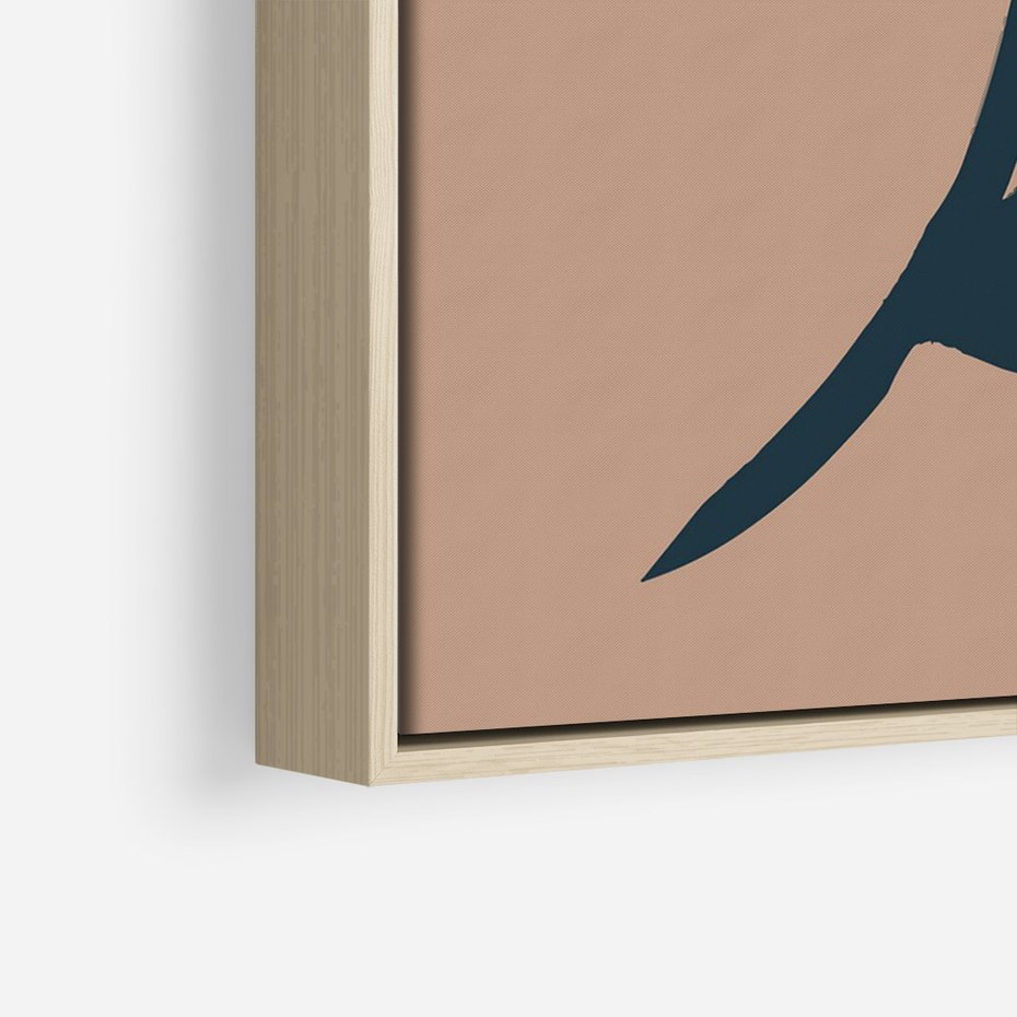 Obraz w ramie 70x100 - Rozbijające Granice - abstrakcyjny obraz, plakat - rama drewno