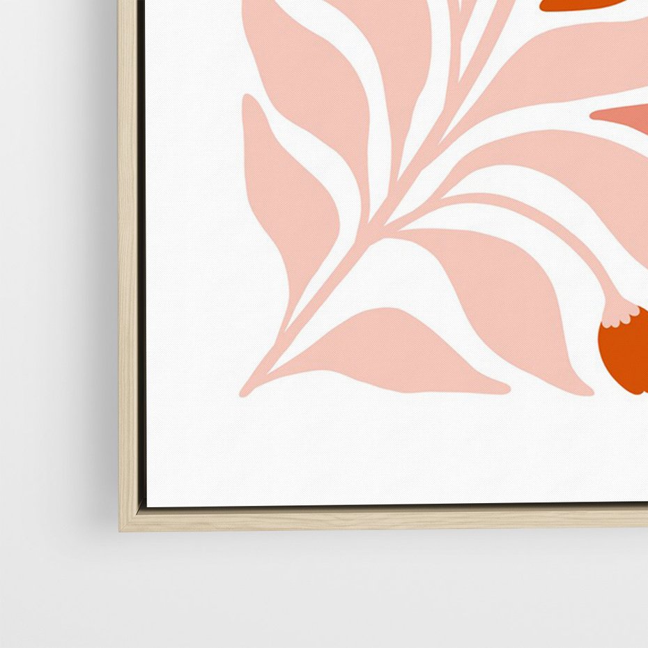 Obraz w ramie 50x70 - Nieskrępowane wyobraźnie kolorów - kwiaty, pastelowe kolory - rama drewno