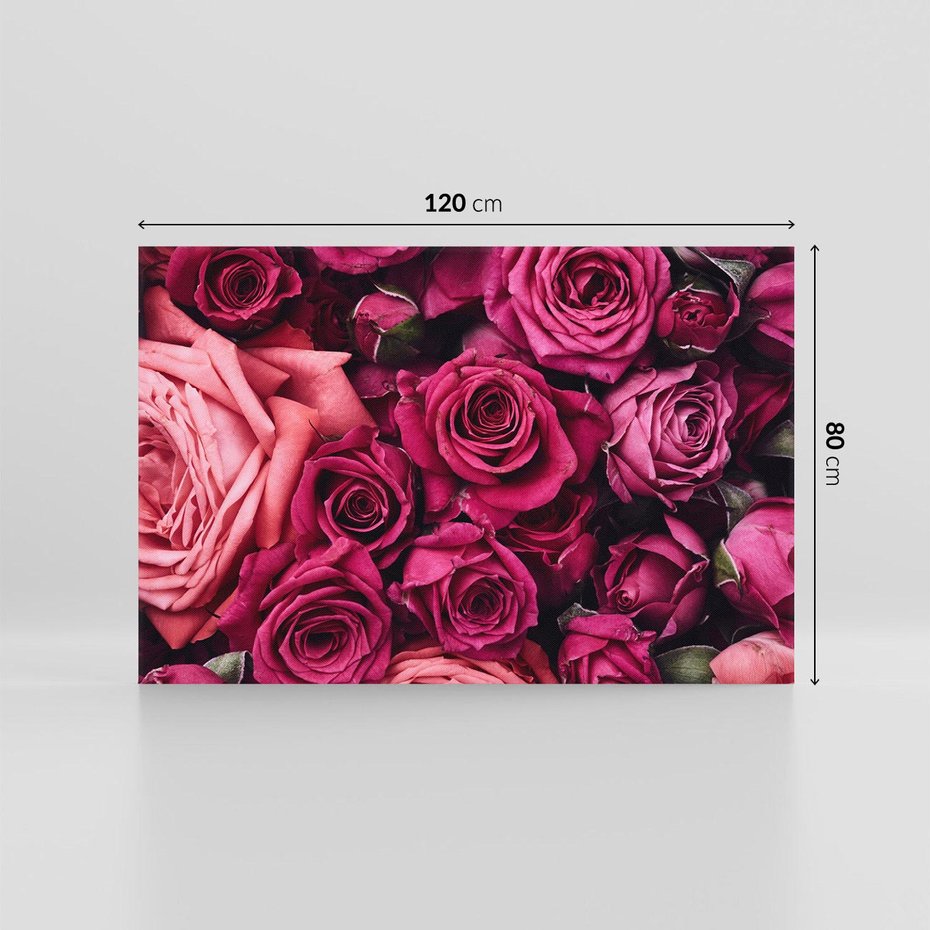 Obraz na płótnie 120x80 - Róże - piękno kwiatów - róże, kwiaty