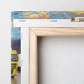 Obraz na płótnie 120x40 - Tiry i samochody w ruchu - ciężarówki, tiry
