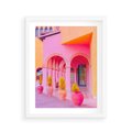 Plakat w ramie 40x50 - Marokańskie pastele - marokański, pastele - rama biała