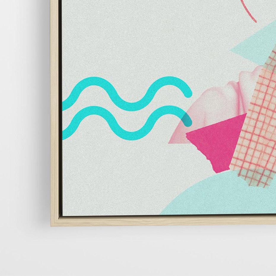 Obraz w ramie 100x70 - Sztuka w Różach - nowoczesna sztuka, kolaż ze zdjęć - rama drewno