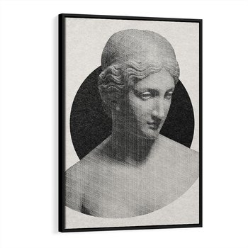 Obraz w ramie 50x70 - Sztuka Zeszłych Czasów - antyczna rzeźba kobiety, posąg - rama czarna