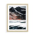 Plakat w ramie 50x70 - Śnieżna Opowieść - górski krajobraz, zima w górach - rama drewno