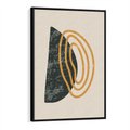 Obraz w ramie 70x100 - Nowoczesne Dialogi Materii - nowoczesny plakat, abstrakcyjne kształty - rama czarna
