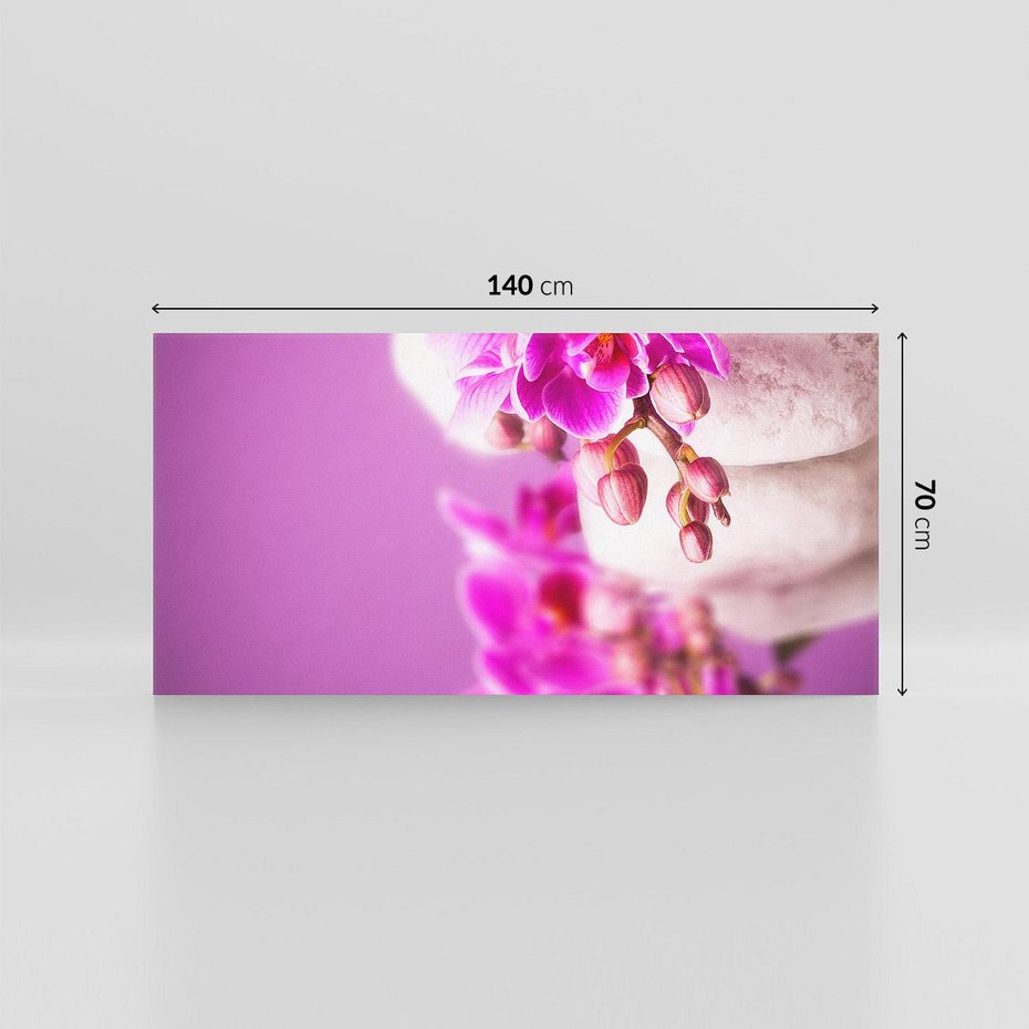 Obraz na płótnie 140x70 - Relaksująca orchidea w spa - spa, orchidea