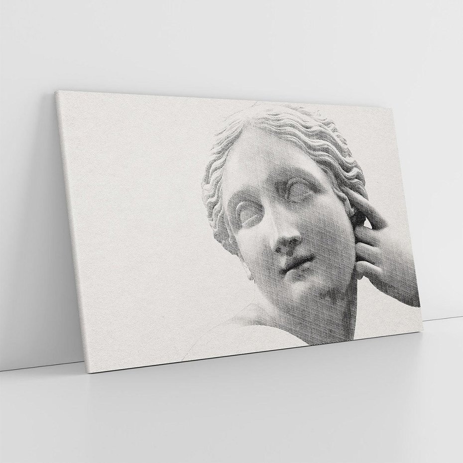 Obraz na płótnie 120x80 - Szarość w Kamieniu - monochromatyczna marmurowa rzeźba, odcienie szarości